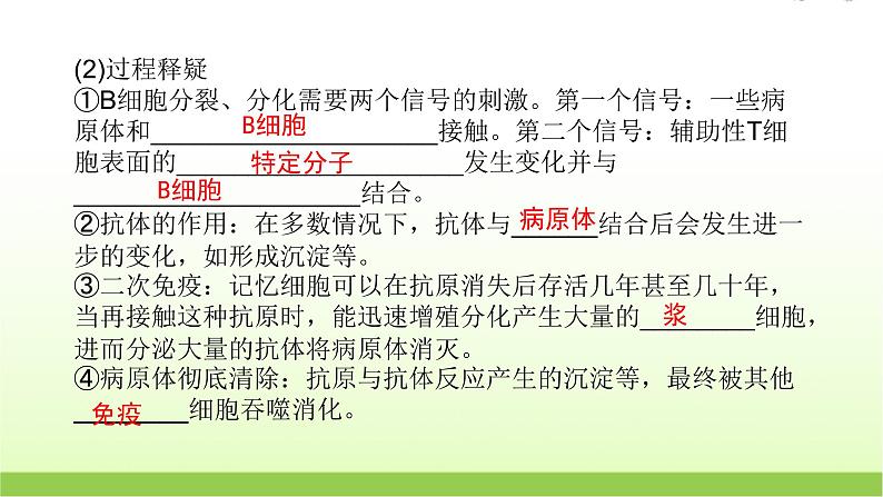 人教版高中生物选择性必修1第4章第2节特异性免疫课件第7页