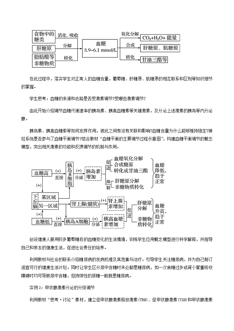 3.2激素调节的过程教学设计 高中生物人教版（2019）选择性必修102