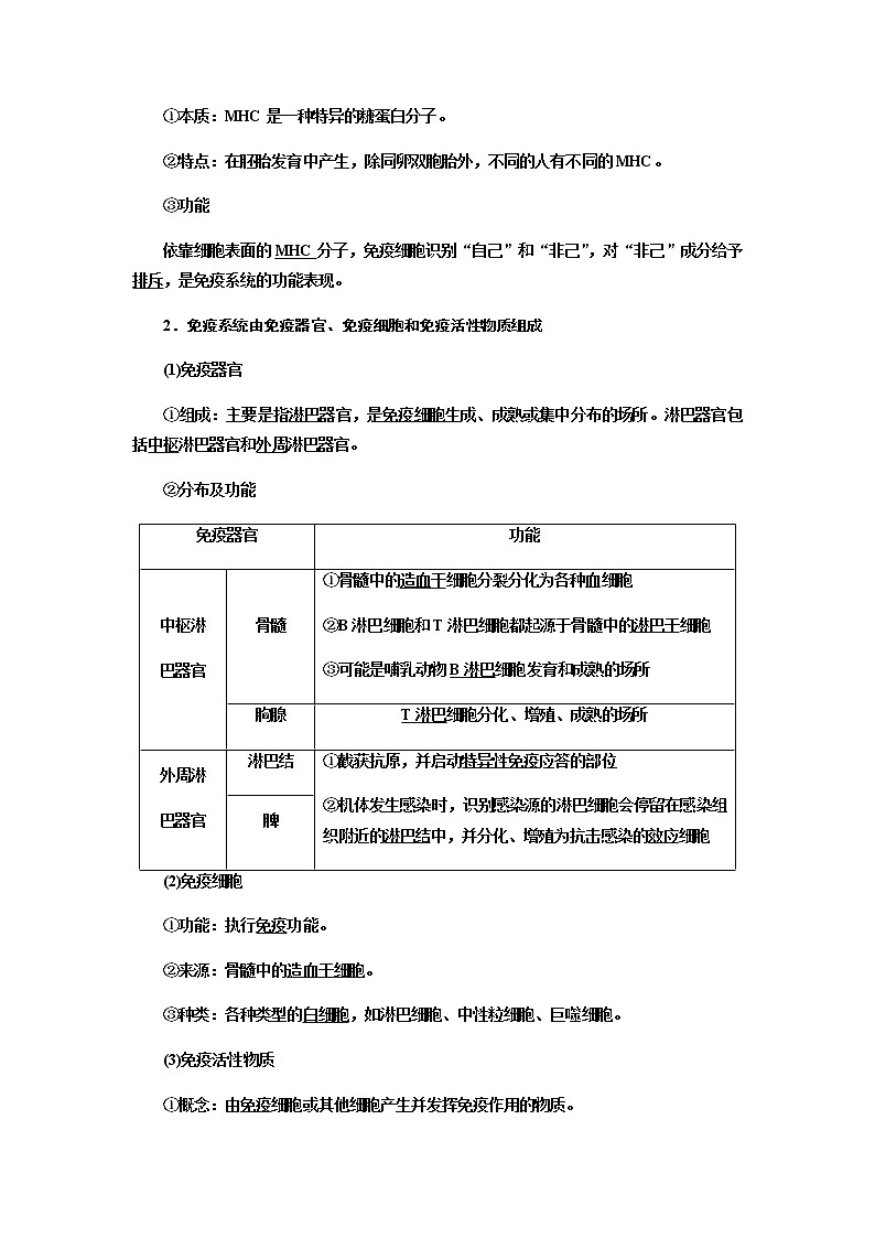 浙科版(2019)高中生物选择性必修一免疫系识别“自已”和“非已”人体通过非特异性免疫对抗病原体教案02