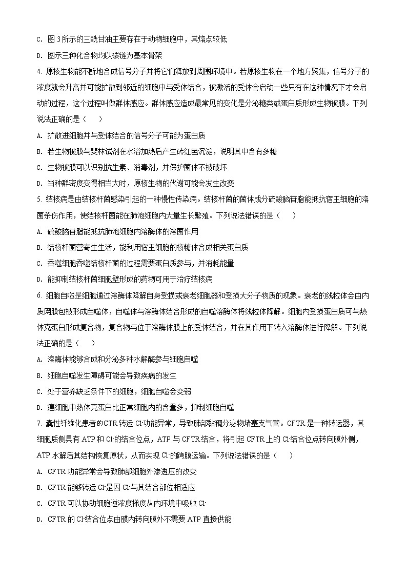 2022潍坊高二下学期期末考试生物试题含解析02