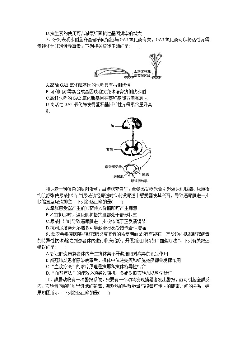 河北版高考生物复习仿真模拟冲刺标准练(三)含答案第2页