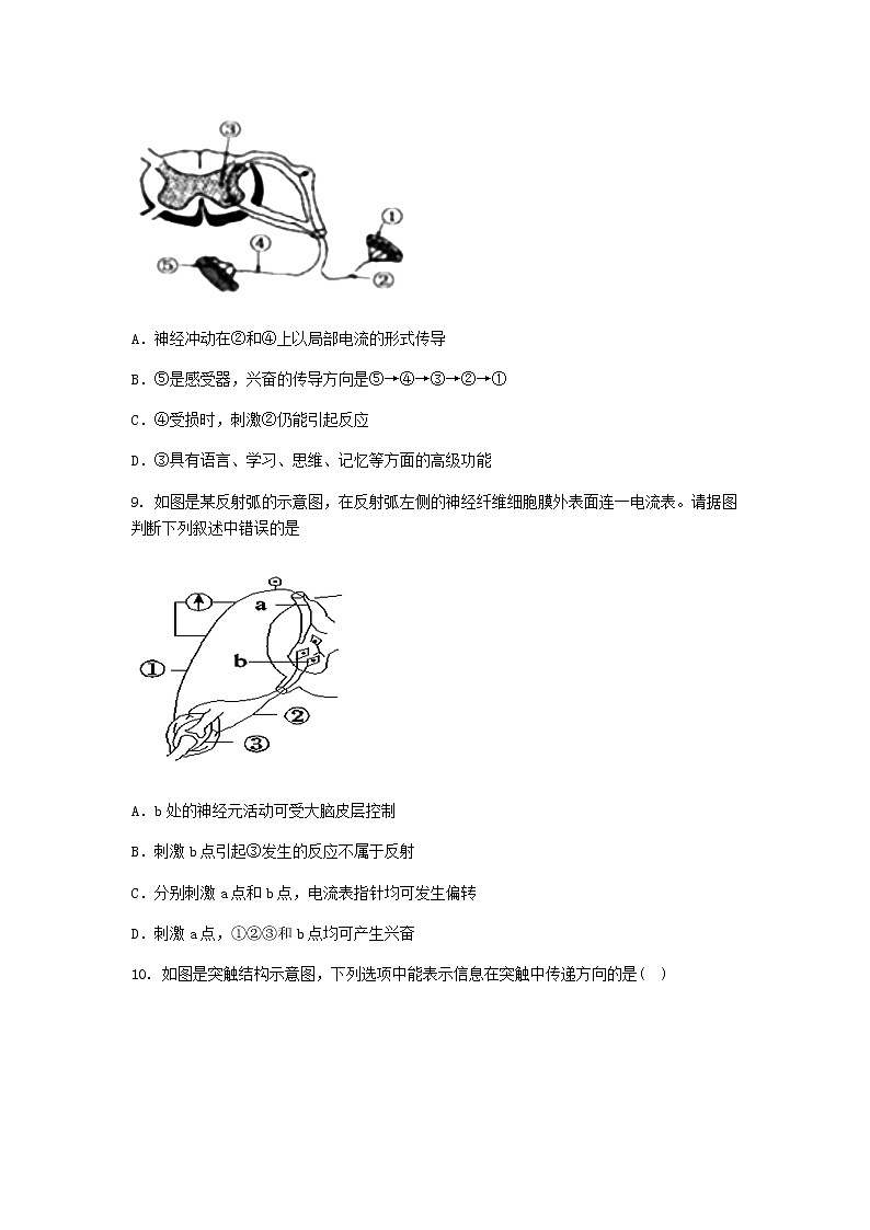 单元巩固卷二【新教材】人教版（2019）高中生物选择性必修一03