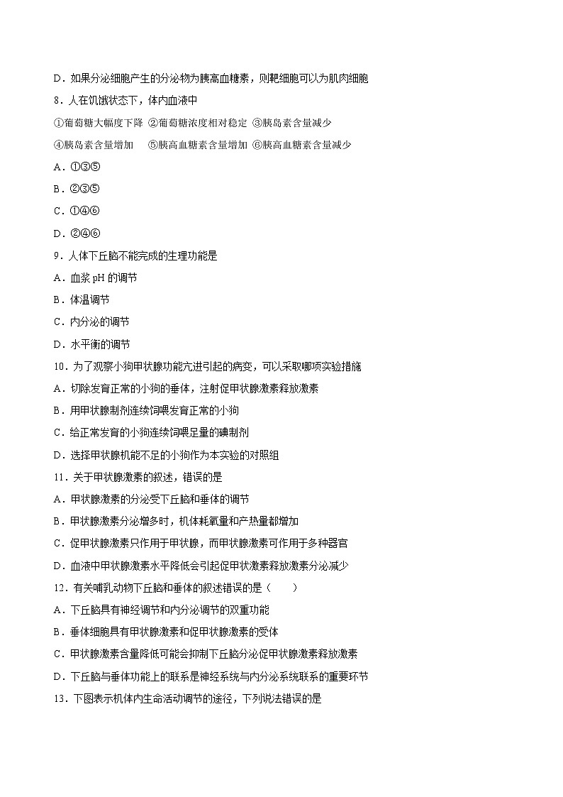 第3章+章末检测-2022-2023学年高二上学期课时同步练（2019人教版选择性必修1）03