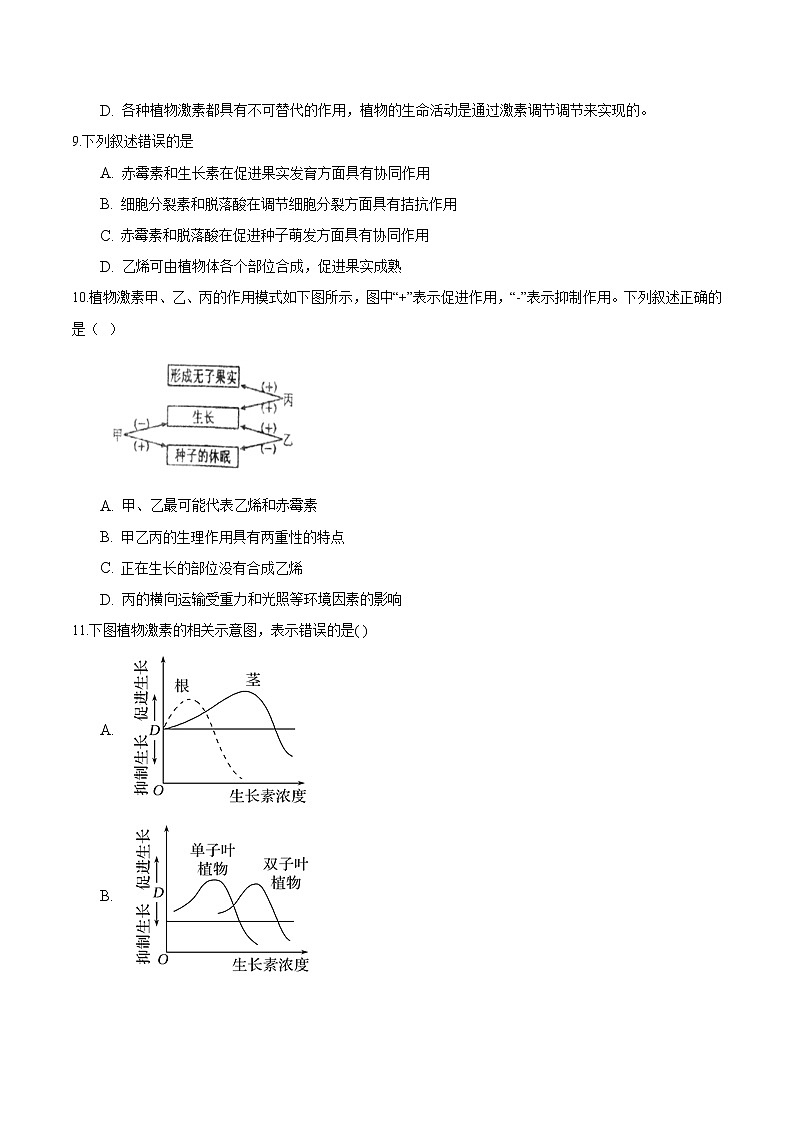第5章 章末检测-2022-2023学年高二生物课后培优练（人教版选择性必修1）03