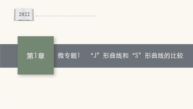 人教版高中生物选择性必修2微专题1“J”形曲线和“S”形曲线的比较课件01