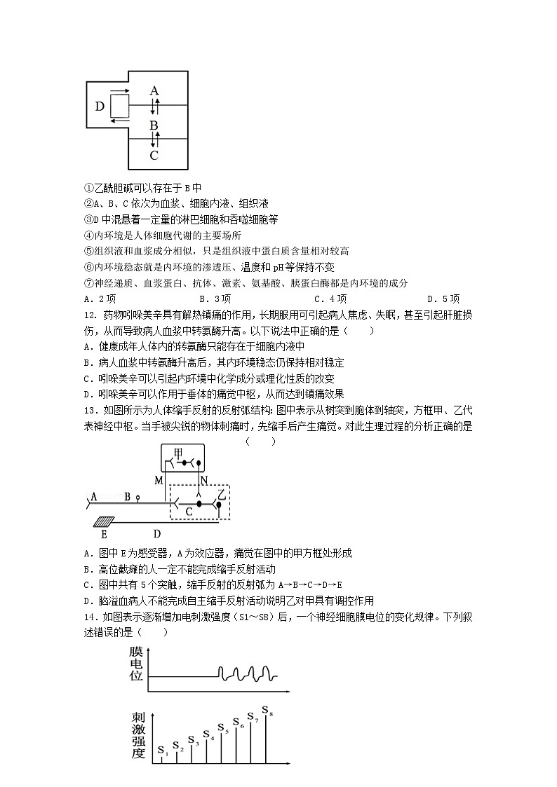 2021-2022学年福建省龙岩第一中学高二上学期开学考试生物试题含答案03