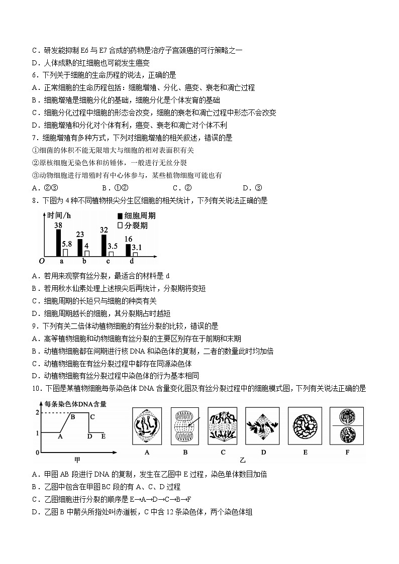 四川省成都市蓉城名校联盟2022-2023学年高二上学期入学联考生物试题（含答案）02