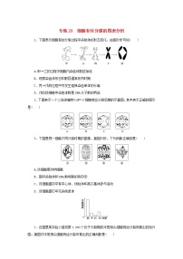 2023版高考生物第一部分专题练专练29细胞有丝分裂的图表分析