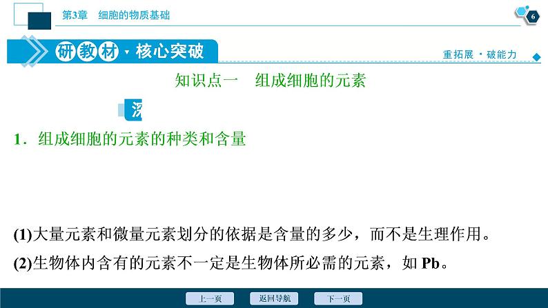 高中生物新北师大版必修1  元素与生物大分子 课件（65张)第7页