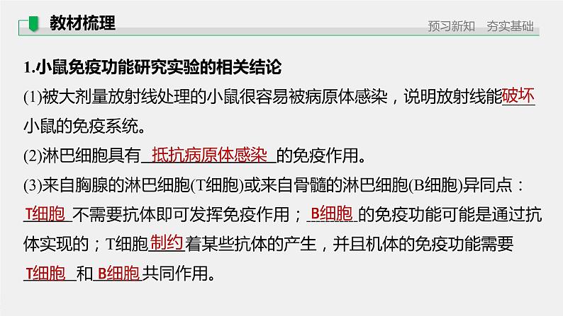 选择性必修1 免疫系统的构成（18张） 课件-高中生物新北师大版选择性必修1第5页