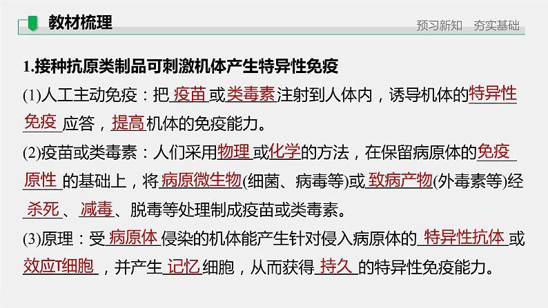 选择性必修1 免疫学的实际应用（20张） 课件-高中生物新北师大版选择性必修105