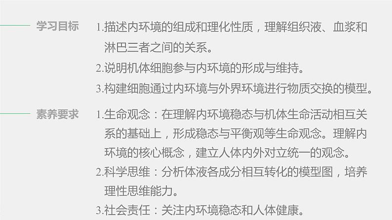 选择性必修1 内环境的稳态（45张） 课件-高中生物新北师大版选择性必修102