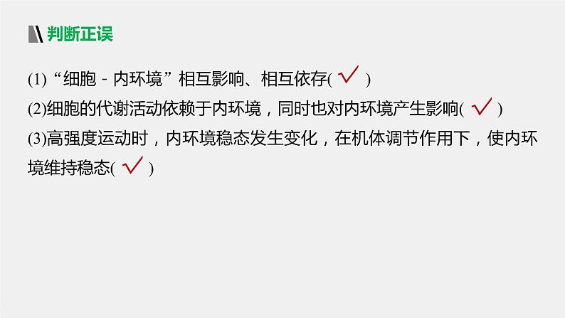 选择性必修1 内环境稳态的整体观（27张） 课件-高中生物新北师大版选择性必修106