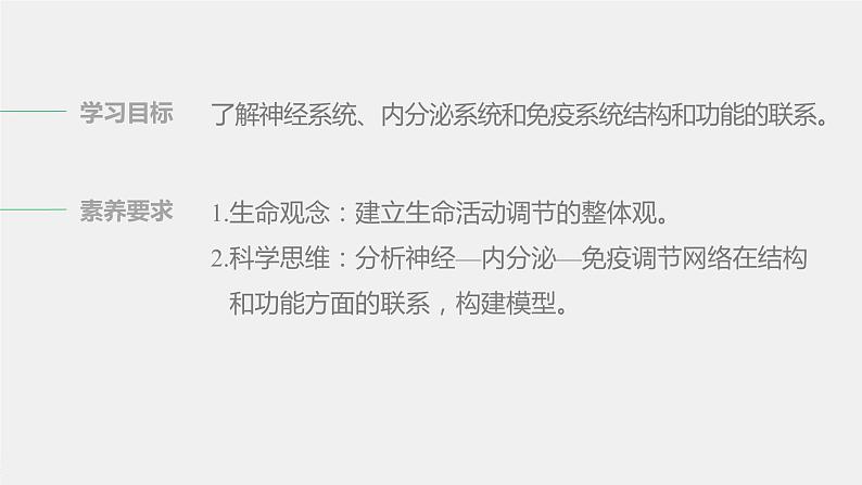 选择性必修1 神经—内分泌—免疫调节网络（20张） 课件-高中生物新北师大版选择性必修102