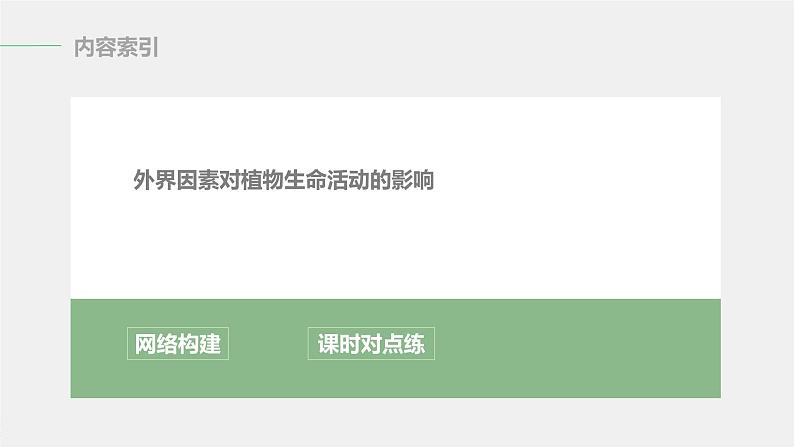 选择性必修1 外界因素对植物生命活动的影响（16张） 课件-高中生物新北师大版选择性必修103