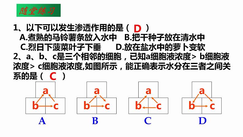 4.1 被动运输 课件 高中生物新人教版必修1第8页