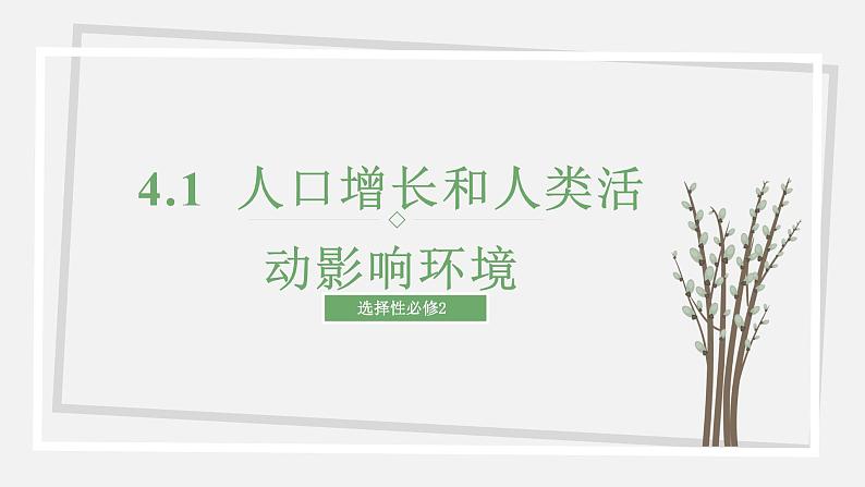 4.1 人口增长和人类活动影响环境 课件 高中生物新苏教版选择性必修201