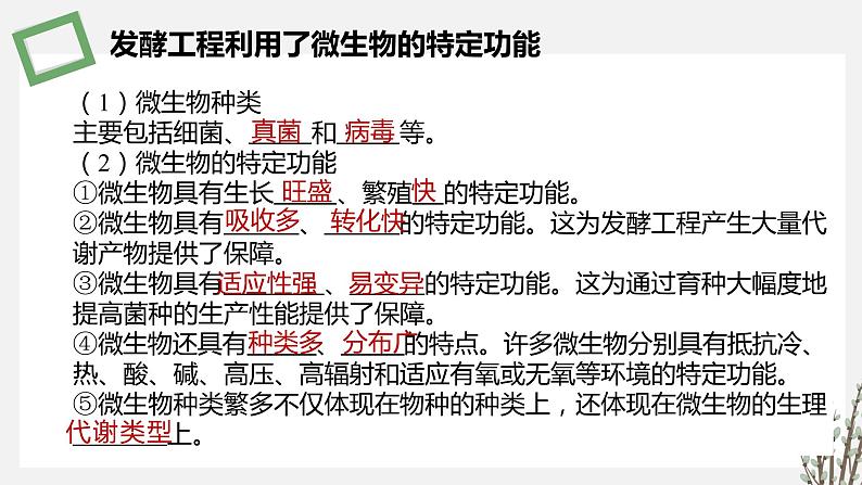 1.4  发酵工程及其应用 课件 高中生物新苏教版选择性必修304