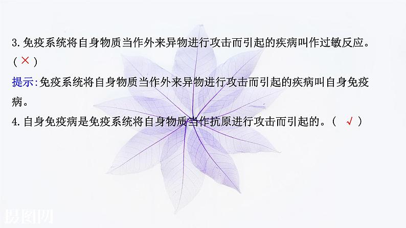 第四章 第四节 免疫功能异常引发疾病 课件（59张）-高中生物新浙科版（2019）选择性必修105