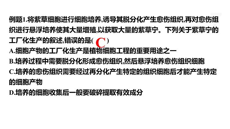 2.1 通过植物组织培养可获得完整植株（第2课时） 课件 高中生物新浙科版选择性必修307