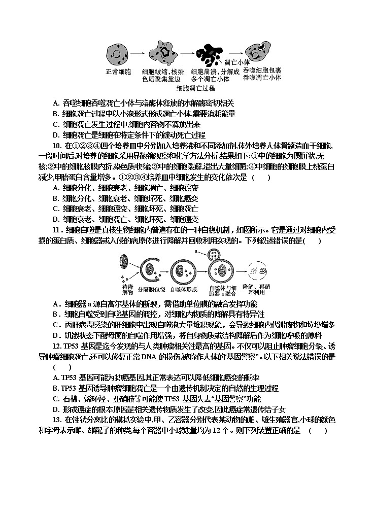 陕西省延安市第一中学2021-2022学年高一下学期第一次月考生物试题（含答案）03