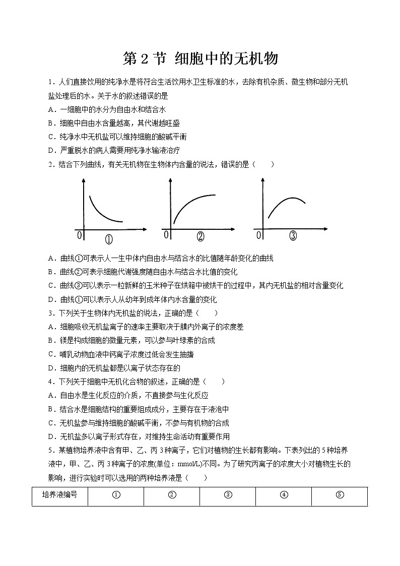 2.3 细胞中的糖类和脂质（课件+练习）-2022-2023学年高一上学期生物人教版（2019）必修101