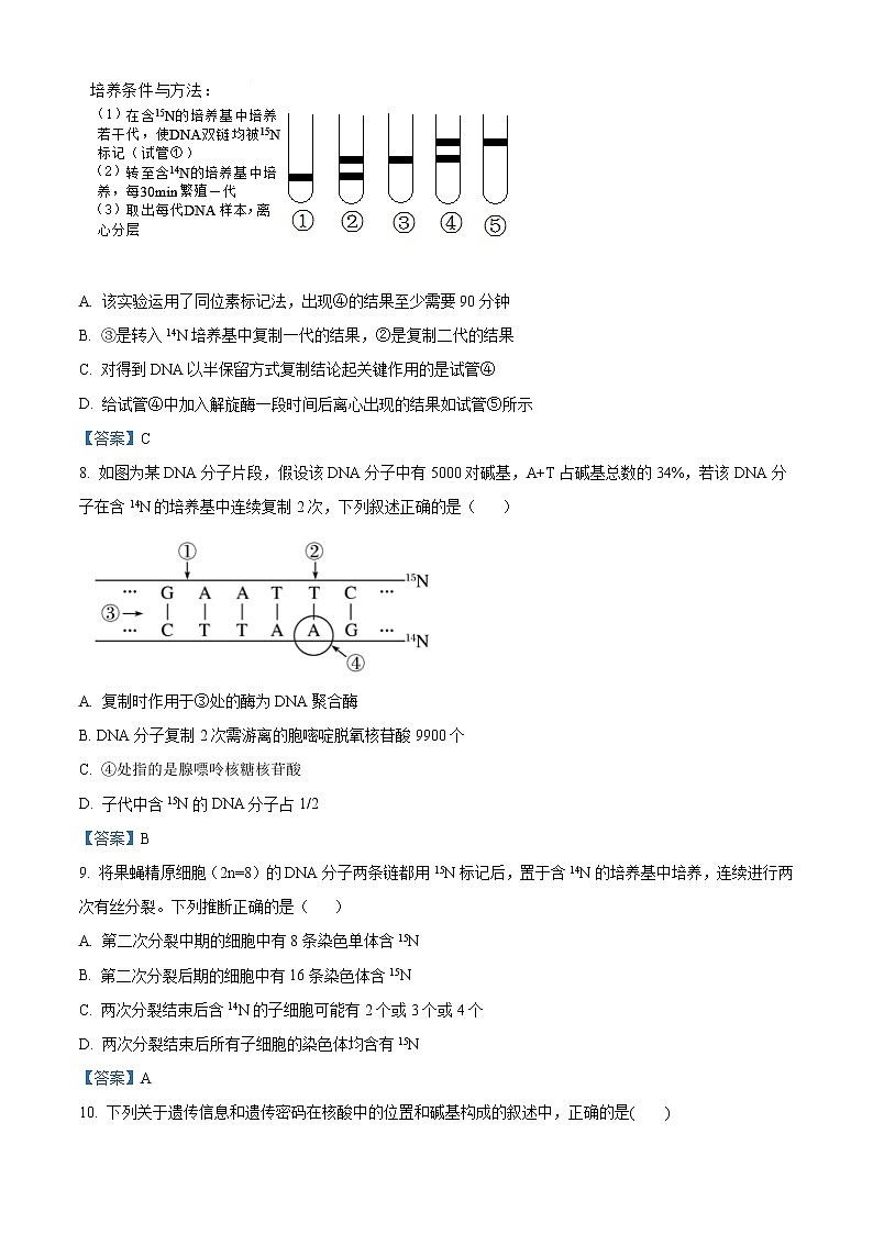 2022池州贵池区高二上学期期中考试生物试题含答案第3页