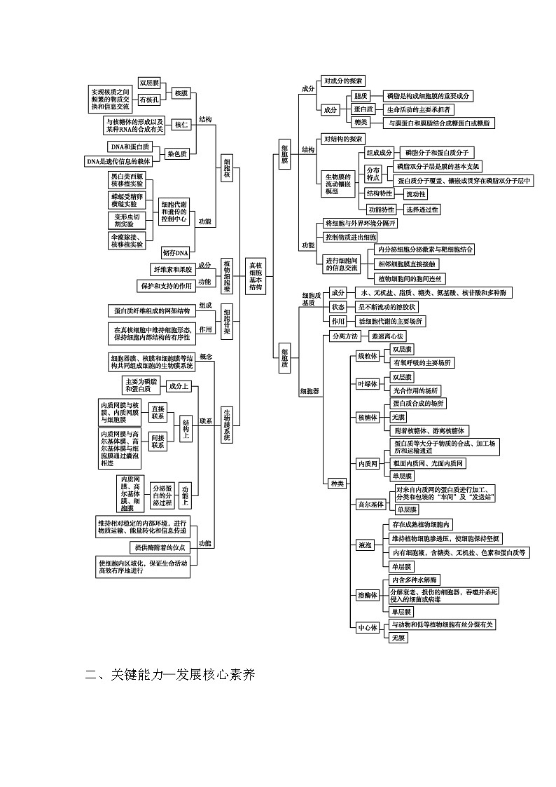 人教版高中生物必修1分子与细胞第3章细胞的基本结构课时学案02