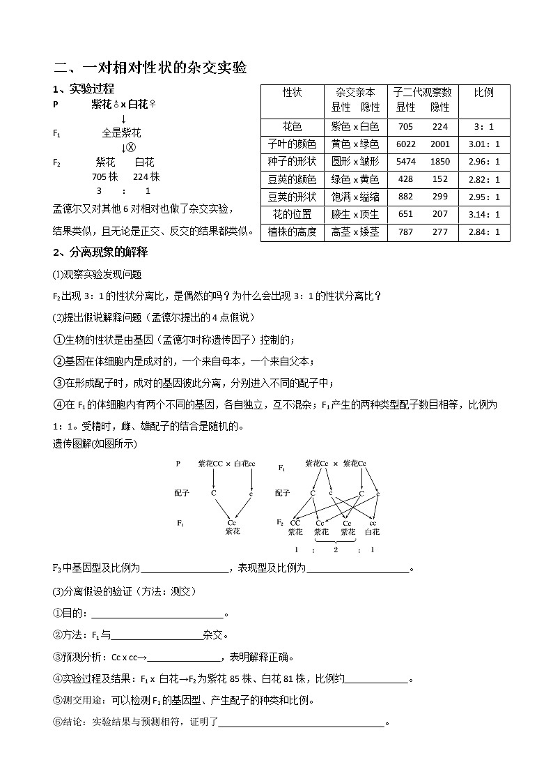 专题12 基因的分离定律学生版第2页