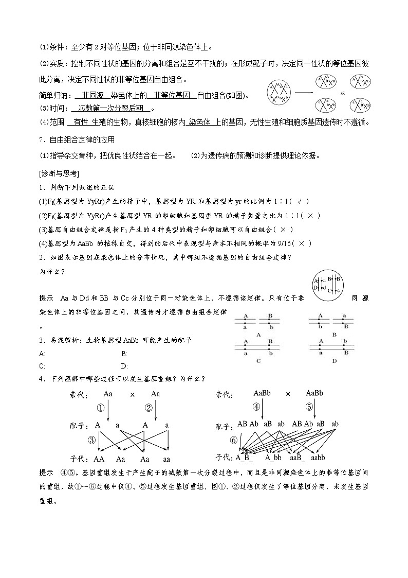 专题13 自由组合定律 教师版第3页