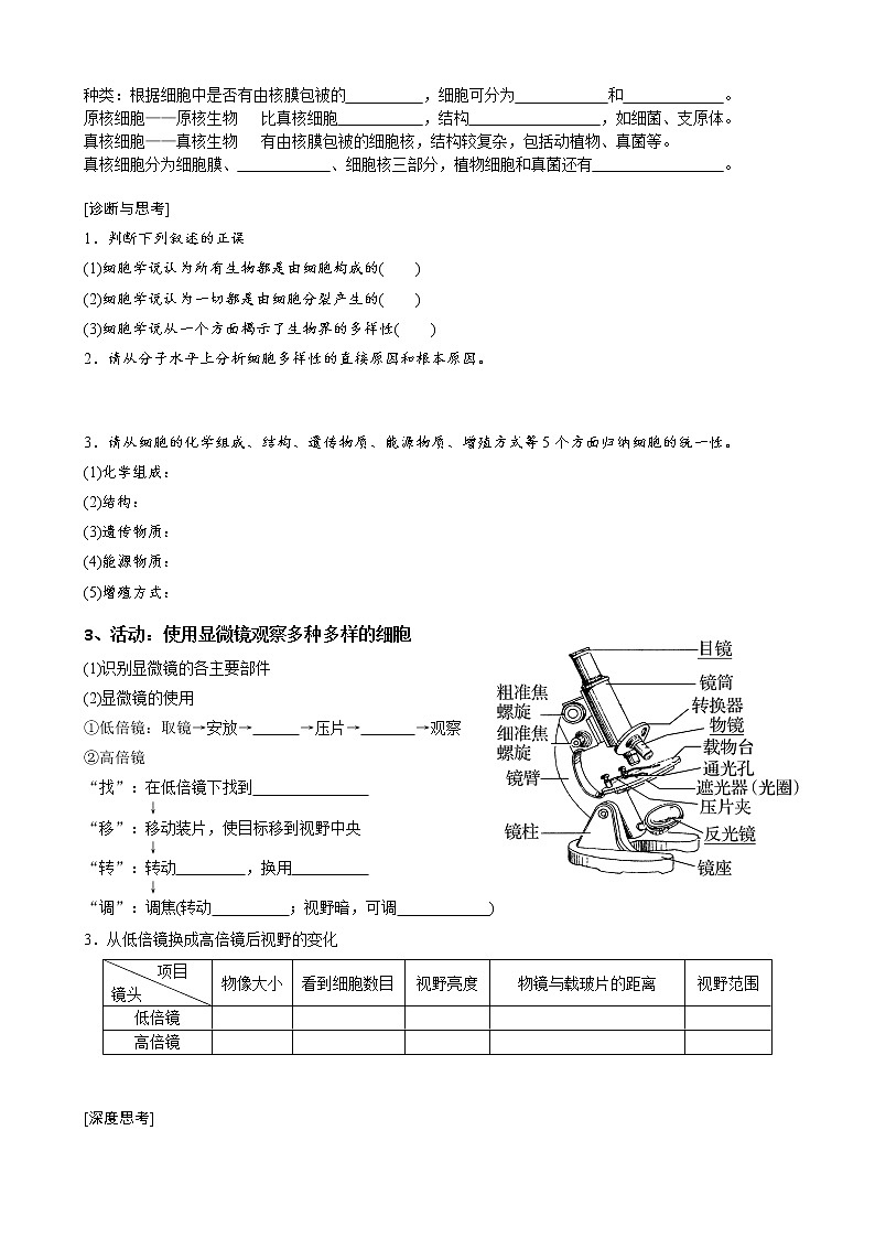 专题2 细胞的结构学生版第2页