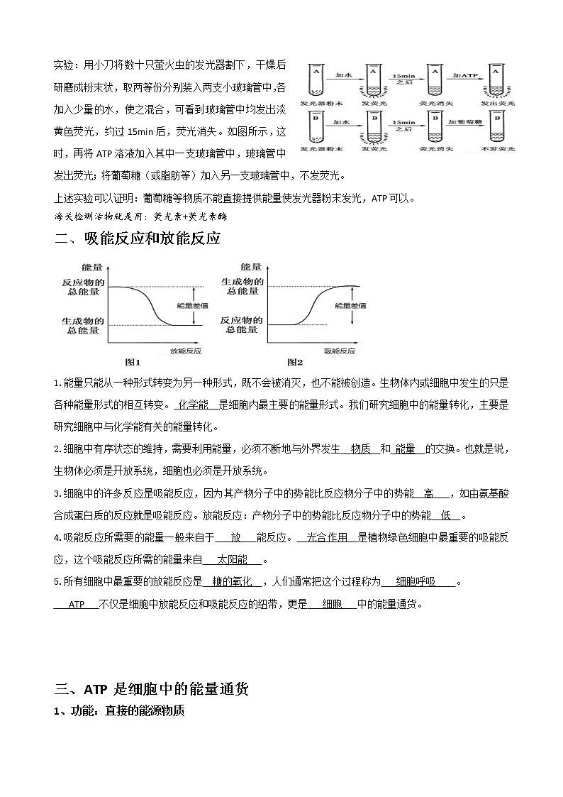 专题3 细胞和能量(教师版)修改版第2页
