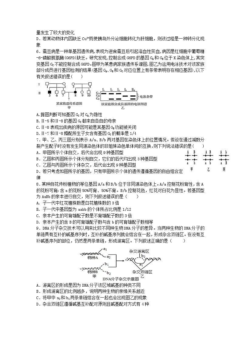 辽宁省六校2022-2023学年高二上学期期初考试生物试卷（含答案）02