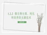 1.2.2  微生物分离、纯化和培养的无菌技术 课件 高中生物新苏教版选择性必修3