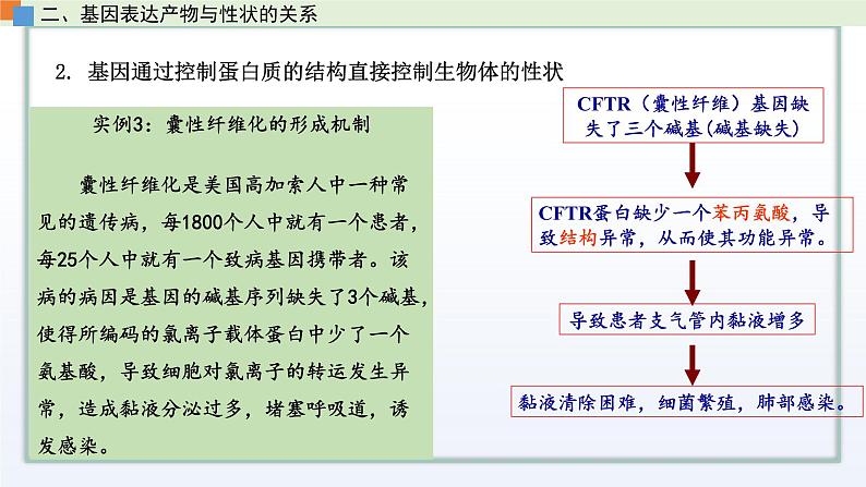 2.3 遗传信息控制生物的性状（第3课时）课件 高中生物新苏教版必修208