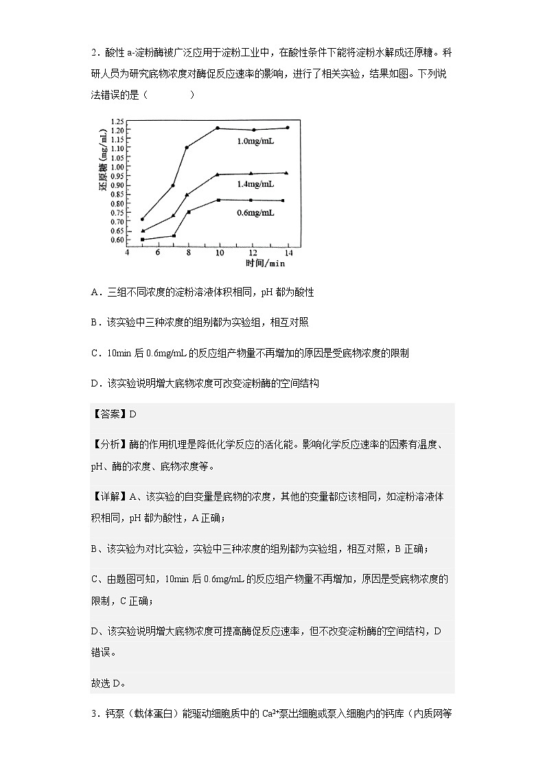 山东省青岛市即墨区二中2022-2023学年高三期初调研检测生物试题含解析第2页