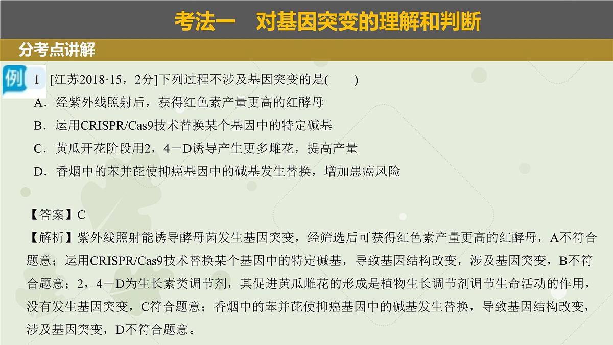 2023届高三生物一轮复习课件：生物的变异第4页