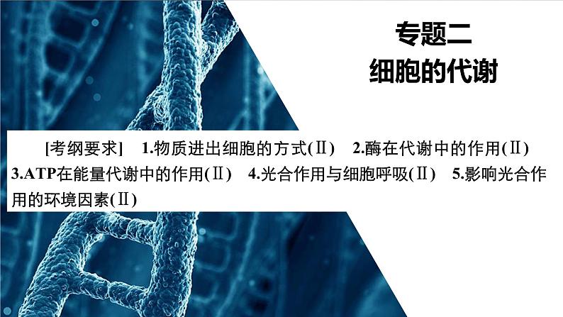 2022届高三生物二轮复习课件：细胞呼吸与光合作用第1页