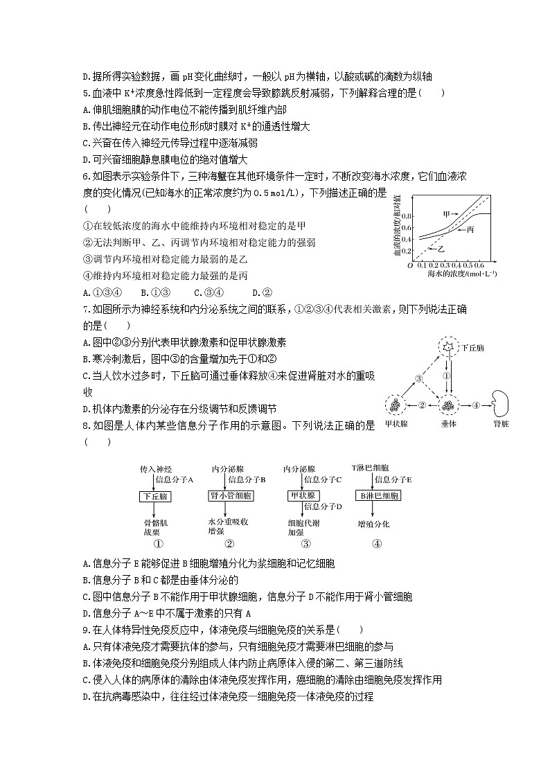 2021-2022学年陕西省西安市长安区第一中学高二上学期暑期学情检测生物试题含答案第2页