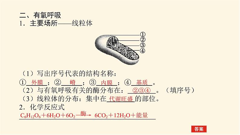 人教版高中生物学必修一第5章细胞的能量供应和利用导学案+课件08