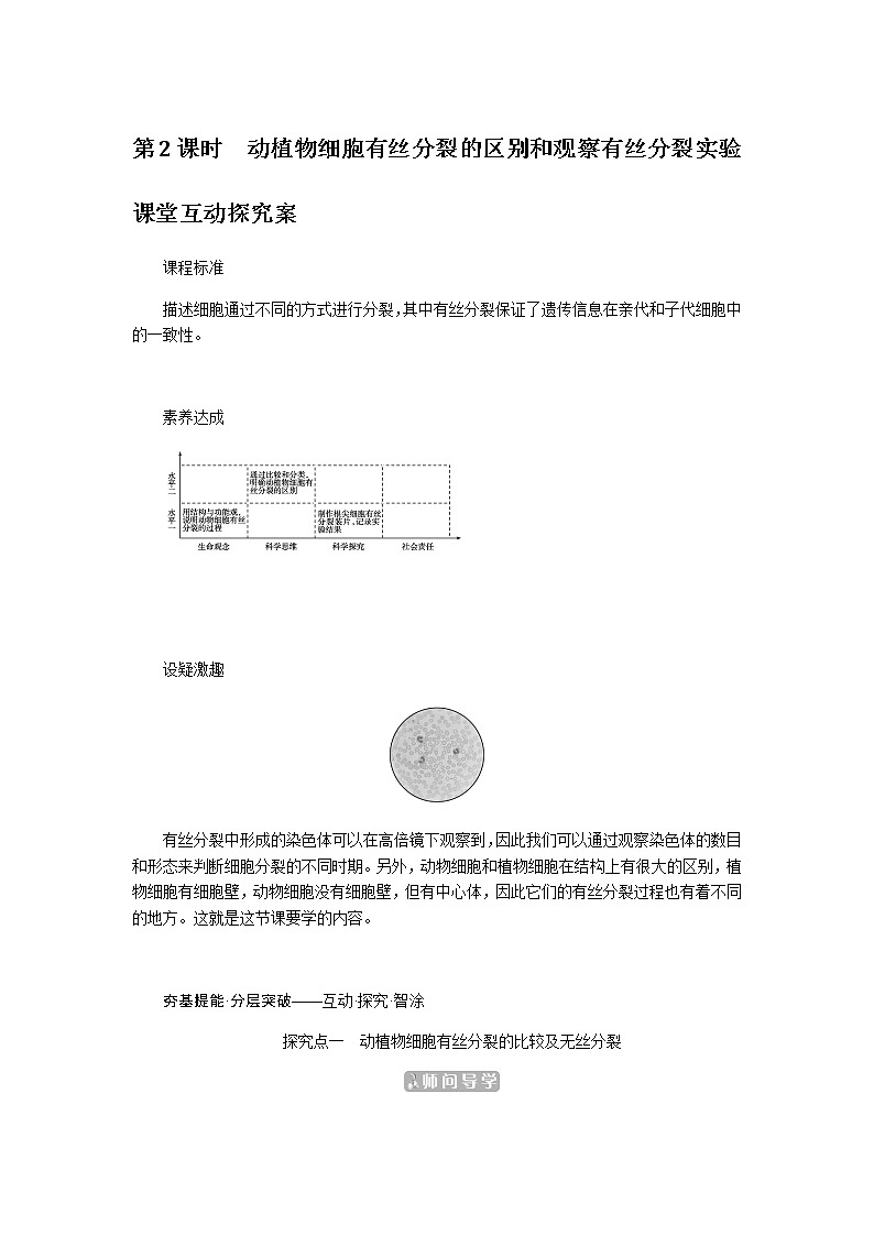 人教版高中生物学必修一第6章细胞的生命历程导学案+课件01