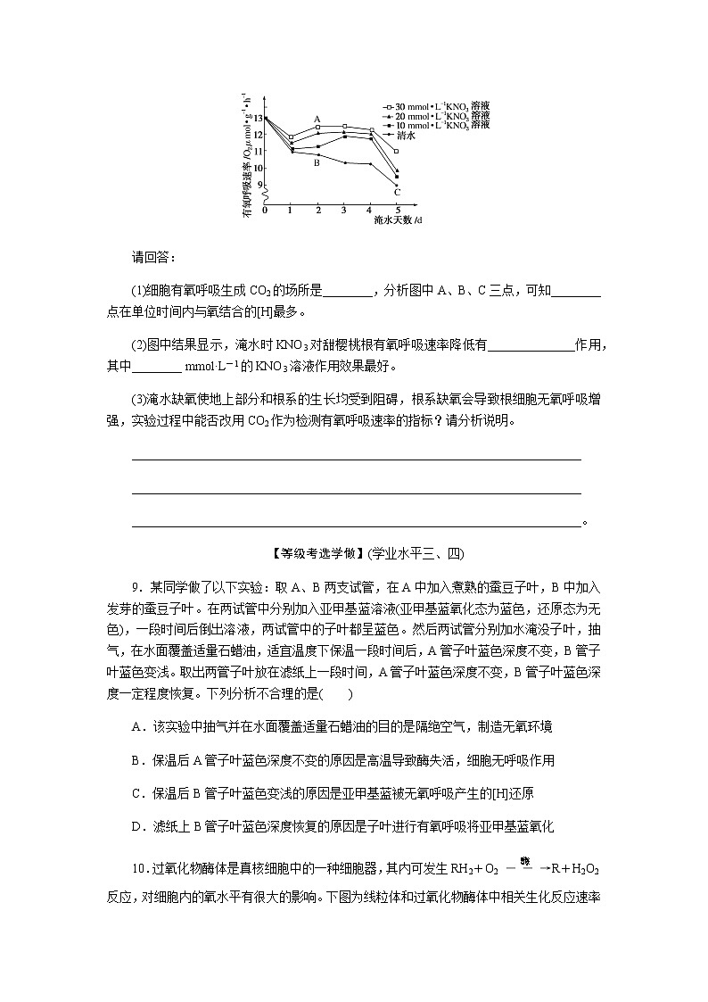 人教版高中生物学必修一全册课时作业含答案03
