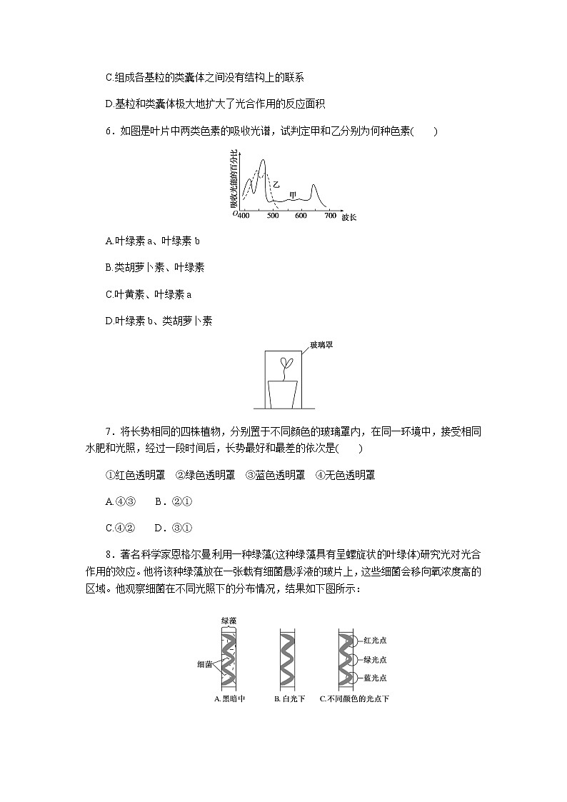 人教版高中生物学必修一全册课时作业含答案02