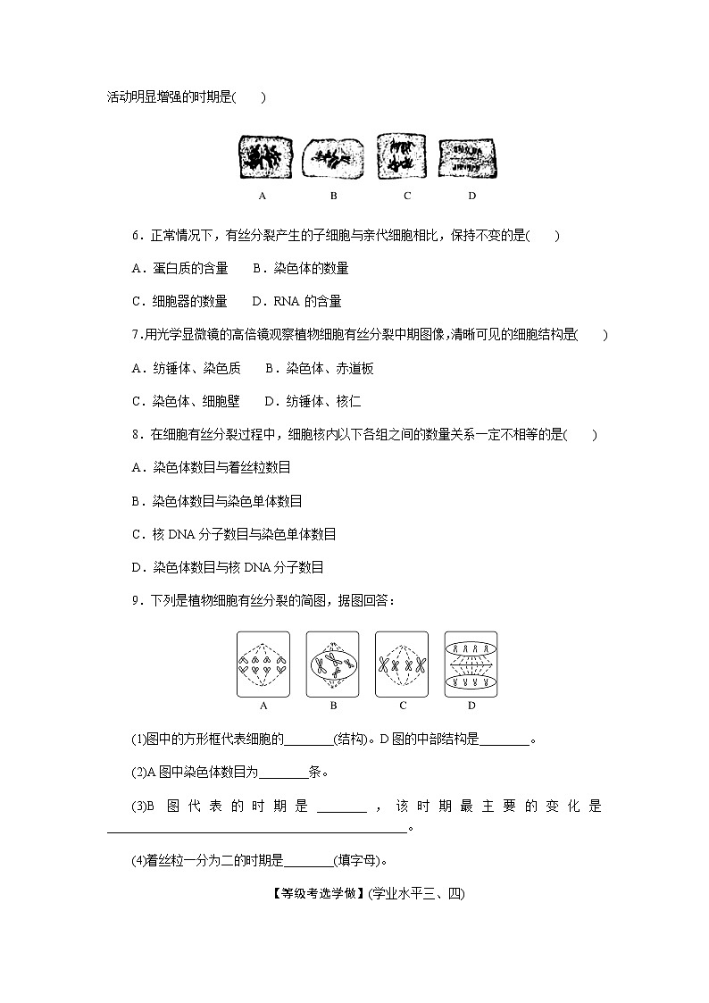 人教版高中生物学必修一全册课时作业含答案02