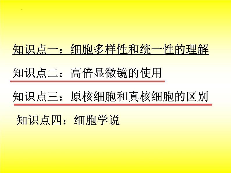 2023届高三一轮复习生物：细胞的多样性和统一性（19）课件第1页