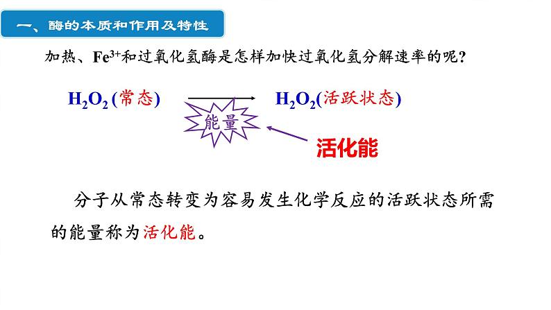 203届高三一轮复习生物：降低化学反应活化能的酶课件07