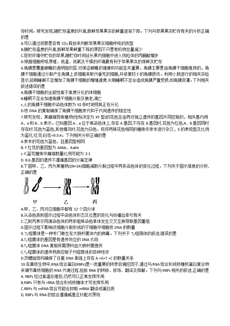 2021-2022学年河南省安阳市高二下学期阶段性考试（五）生物试题含解析第2页