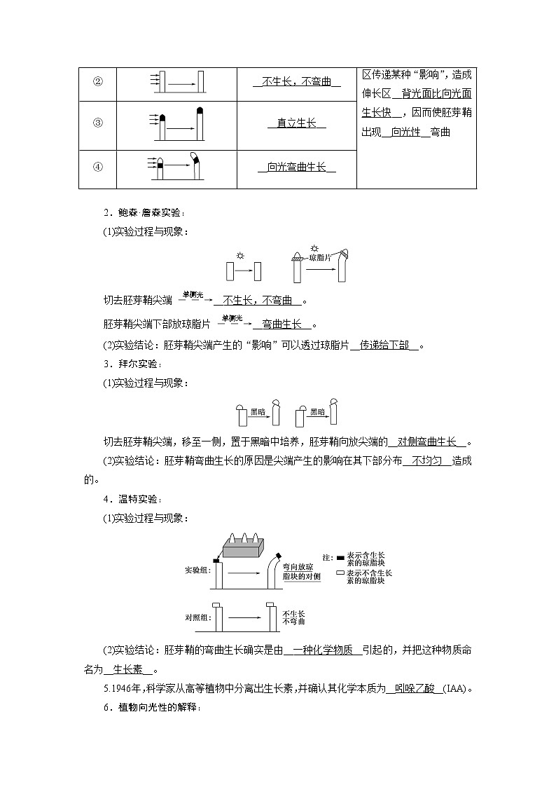 5.1植物生长素讲义人教版（2019）高中生物选择性必修一第2页