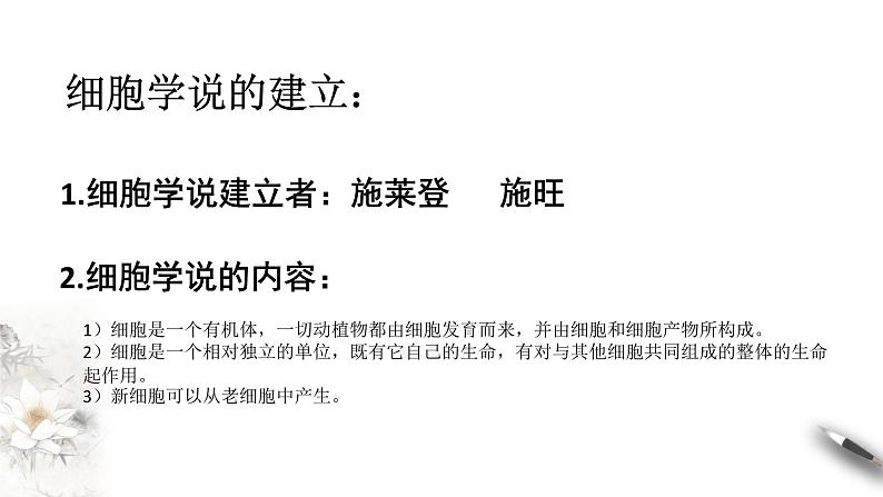 高中生物必修一 第一章 走近细胞章综合 课件第3页