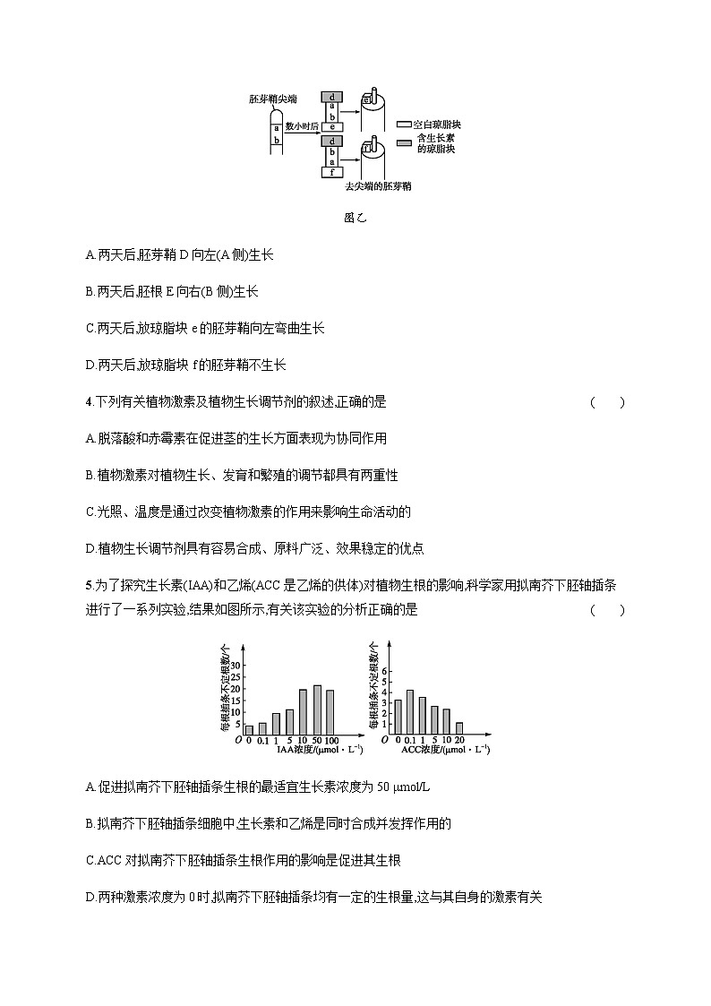 高中生物选择性必修一   第5章过关检测第2页